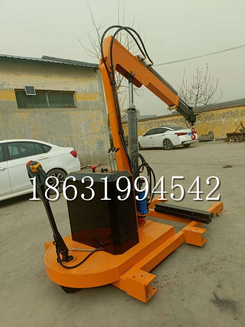 五寨县自卸车厢随车吊 自制轮式四不像起重机 四驱平板吊 5吨 贵盛